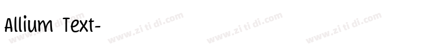 Allium Text字体转换